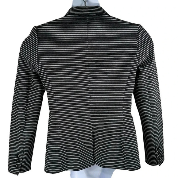 Ann Taylor Black and White stripe blazer Size 4 - Picture 3 of 7